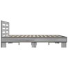 Cadre de lit sans matelas sonoma gris 150x200 cm 