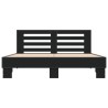 Cadre de lit sans matelas noir 150x200 cm 
