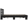 Cadre de lit sans matelas noir 150x200 cm 