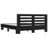 Cadre de lit sans matelas noir 150x200 cm 