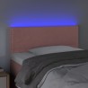 Tête de lit à LED Rose 90x5x78/88 cm Velours 