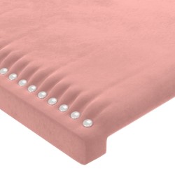 Tête de lit à LED Rose 90x5x78/88 cm Velours 