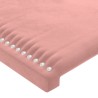 Tête de lit à LED Rose 90x5x78/88 cm Velours 