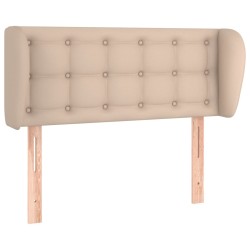 Tête de lit avec oreilles Cappuccino 93x23x78/88 cm Similicuir 