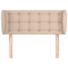 Tête de lit avec oreilles Cappuccino 93x23x78/88 cm Similicuir 