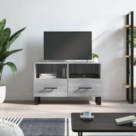 Meuble TV Sonoma gris 80x36x50 cm Bois d'ingénierie 