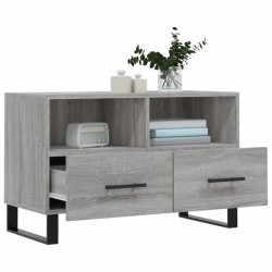 Meuble TV Sonoma gris 80x36x50 cm Bois d'ingénierie 