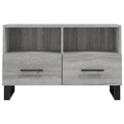 Meuble TV Sonoma gris 80x36x50 cm Bois d'ingénierie 