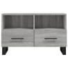 Meuble TV Sonoma gris 80x36x50 cm Bois d'ingénierie 