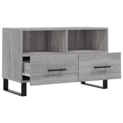 Meuble TV Sonoma gris 80x36x50 cm Bois d'ingénierie 