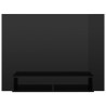 Meuble TV mural Noir brillant 120x23,5x90 cm Bois d’ingénierie 