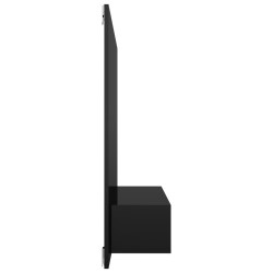 Meuble TV mural Noir brillant 120x23,5x90 cm Bois d’ingénierie 