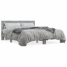 Cadre de lit sans matelas sonoma gris 160x200 cm 