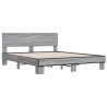 Cadre de lit sans matelas sonoma gris 160x200 cm 