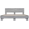 Cadre de lit sans matelas sonoma gris 160x200 cm 