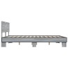 Cadre de lit sans matelas sonoma gris 160x200 cm 