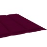 Chaise longue de jardin avec table et coussin Pin imprégné 
