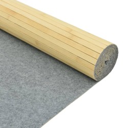Cloison de séparation naturel clair 165x800 cm bambou 