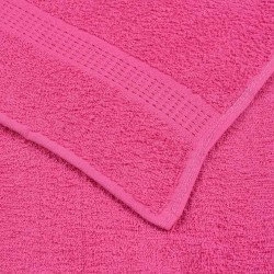 Serviettes d'invité 4 pcs rose 30x50 cm 360 g/m² 100% coton 