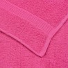 Serviettes d'invité 4 pcs rose 30x50 cm 360 g/m² 100% coton 