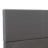Cadre de lit sans matelas gris similicuir 120x200 cm 