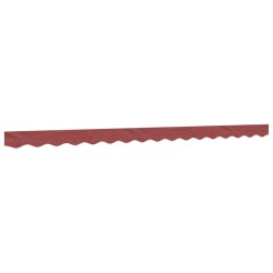 Tissu de remplacement de cantonnière d’auvent rayure bordeaux 