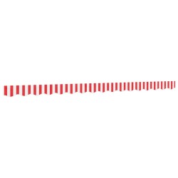 Tissu de remplacement de cantonnière d’auvent rouge blanc 4 m 