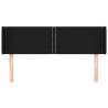 Tête de lit avec oreilles Noir 147x16x78/88 cm Tissu 