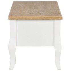 Meuble TV blanc 100x35x35 cm bois 
