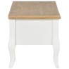 Meuble TV blanc 100x35x35 cm bois 