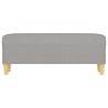 Banc Gris clair 100x35x41 cm Tissu 