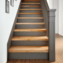 Marches d'escalier 2 pcs marron clair 70x25x2 cm chêne massif 