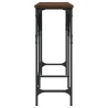 Table console chêne marron 180x29x75 cm bois d'ingénierie 