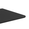 Brise-vue pour urinoir mural noir 90x40 cm verre trempé 