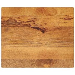 Dessus de table 60x50x3,8 cm rectangulaire bois massif manguier 