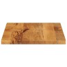 Dessus de table 60x50x3,8 cm rectangulaire bois massif manguier 