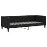 Lit de repos sans matelas noir 80x200 cm tissu 