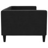 Lit de repos sans matelas noir 80x200 cm tissu 