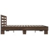 Cadre de lit sans matelas chêne marron 150x200 cm 
