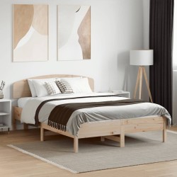 Cadre de lit sans matelas 120x190 cm bois de pin massif 
