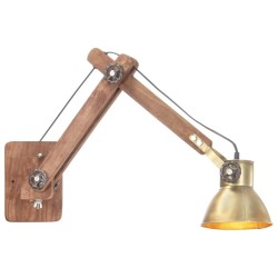 Lampe murale Style industriel Laiton Rond E27 