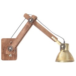 Lampe murale Style industriel Laiton Rond E27 