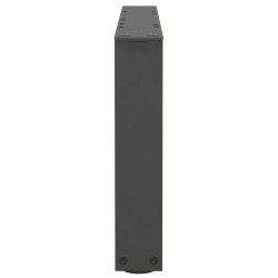 Pieds de table basse en forme de V, 2 pièces, anthracite, 50 x (30-31,3) cm, acier 