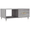 Table basse sonoma gris 90x50x40 cm bois d'ingénierie 