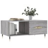 Table basse sonoma gris 90x50x40 cm bois d'ingénierie 