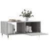 Table basse sonoma gris 90x50x40 cm bois d'ingénierie 