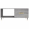 Table basse sonoma gris 90x50x40 cm bois d'ingénierie 