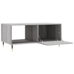 Table basse sonoma gris 90x50x40 cm bois d'ingénierie 
