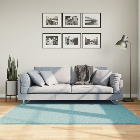 Tapis OVIEDO à poils courts vert 160x160 cm 