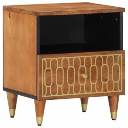 Table de chevet 40x33x46 cm Bois de manguier solide 